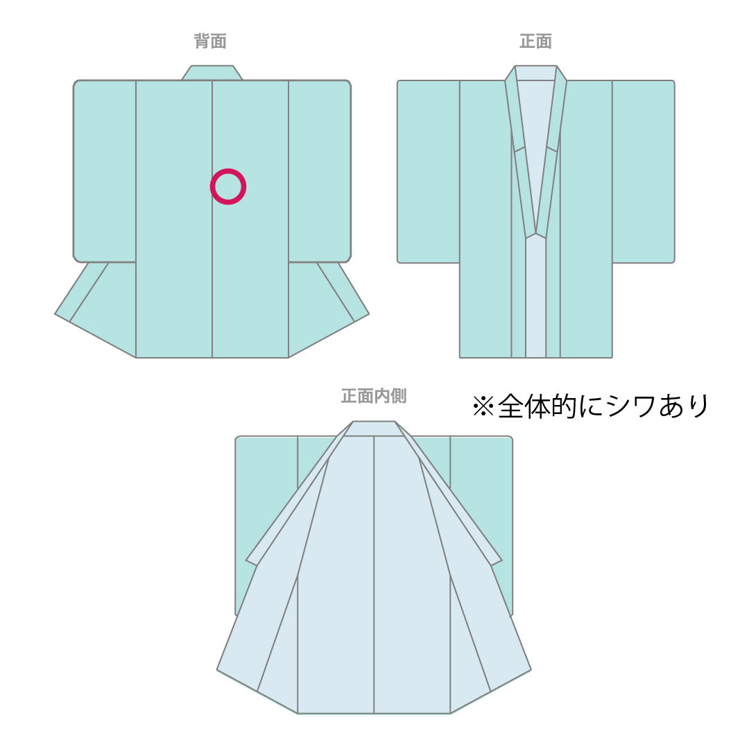 小紋 ポリエステル 身丈157.5cm 裄丈64cm 袷 淡藤色(うすふじいろ) 洗える着物 草花模様 Aランク 紫系 1115004543320