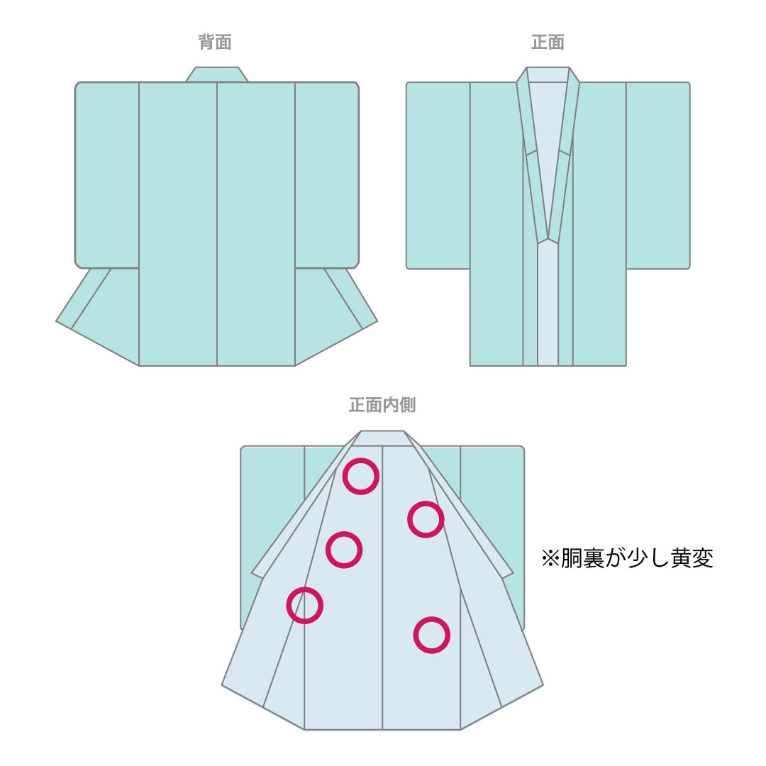 紬 身丈164cm 裄丈61.5cm 鴇鼠色 一斤染色 麻の葉模様 正絹 Aランク 袷 グラデ 1116001773499