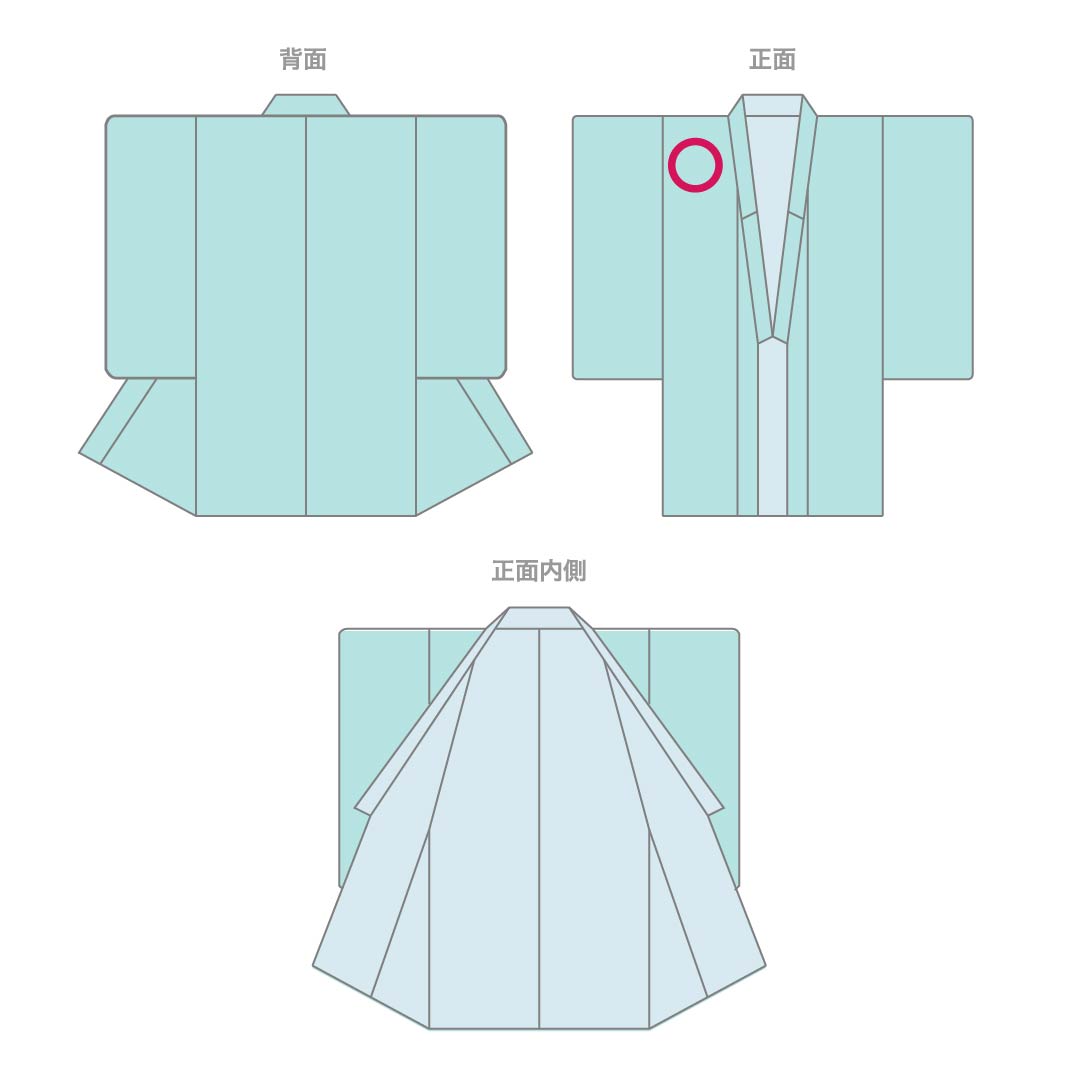 Solid-colored polyester kimono, length 154cm, sleeve length 63cm, light purple (asa-ki-murasaki), washable, lined, S rank, purple, product number 1114002202220