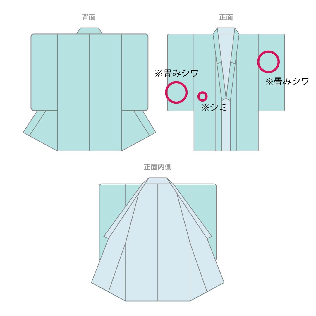 Solid-colored silk kimono, S-rank, length 157.5cm, sleeve length 63cm, Fukagawa gray (Fukagawa gray), brocade with flowing water pattern, lined, gray-based, product number 1114002392322