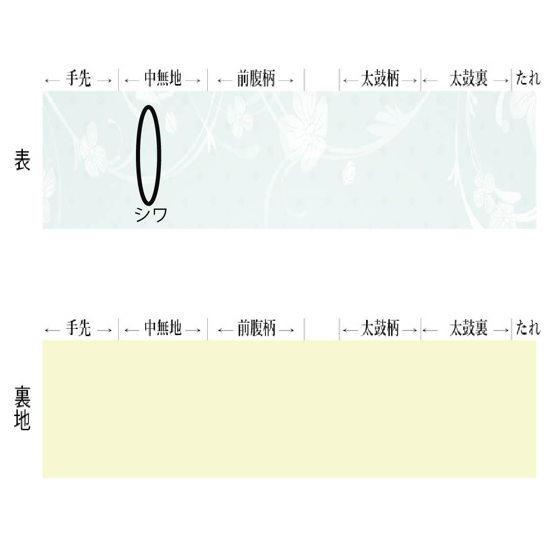 名古屋帯 菱に唐草 帯丈375cm 正絹 Sランク 六通 セミフォーマル 黒系 1124008992310 名古屋仕立て