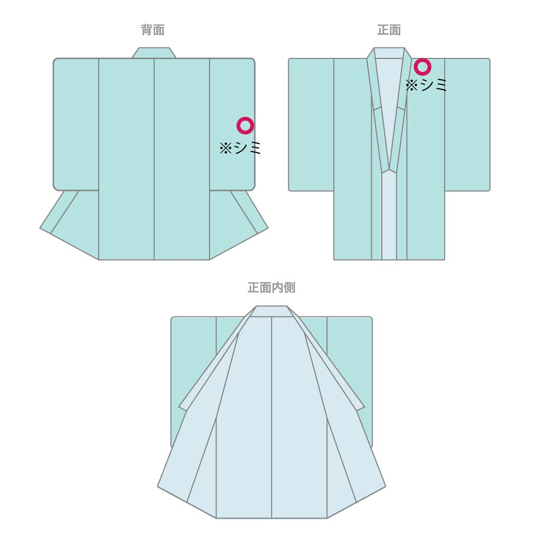 夏物 ポリエステル 色無地 Sランク 身丈155cm 裄丈62.5cm 江戸紫色(えどむらさきいろ) 洗える着物 素無地 絽 紫系 1132005742320