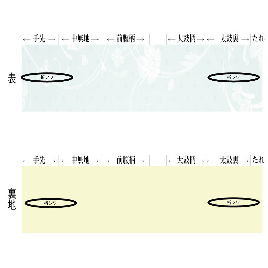 半幅帯 ポリエステル Sランク 白土色(しらつちいろ) 八丈色(はちじょういろ) リバーシブル ビール 枝豆 縞 帯丈396cm マルチカラー 1125005362328