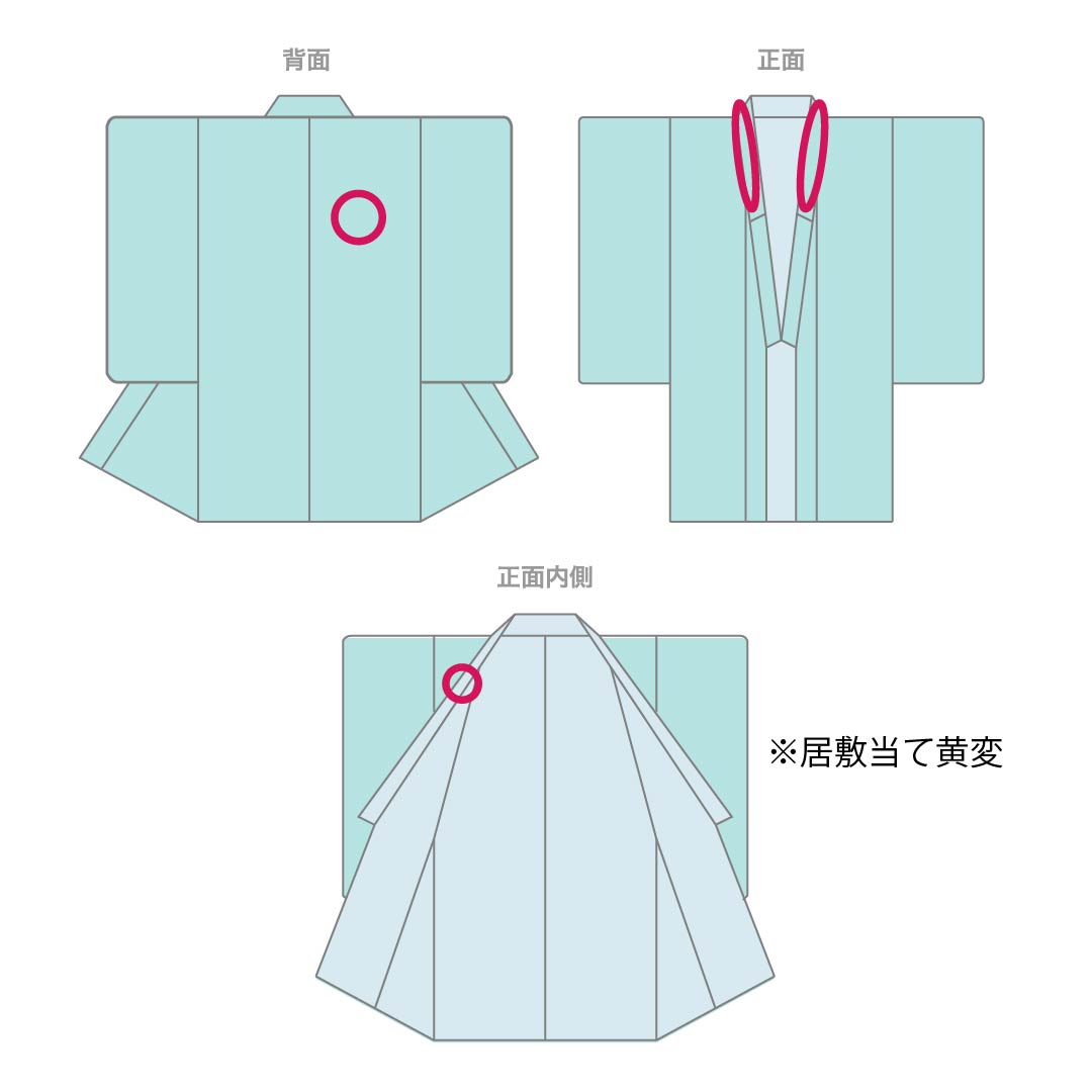 夏物 ポリエステル 色無地 Bランク 身丈156cm 裄丈62cm 二人静色(ふたりしずかいろ) 居敷当て付き 洗える着物 絽 紫系 1132003004320