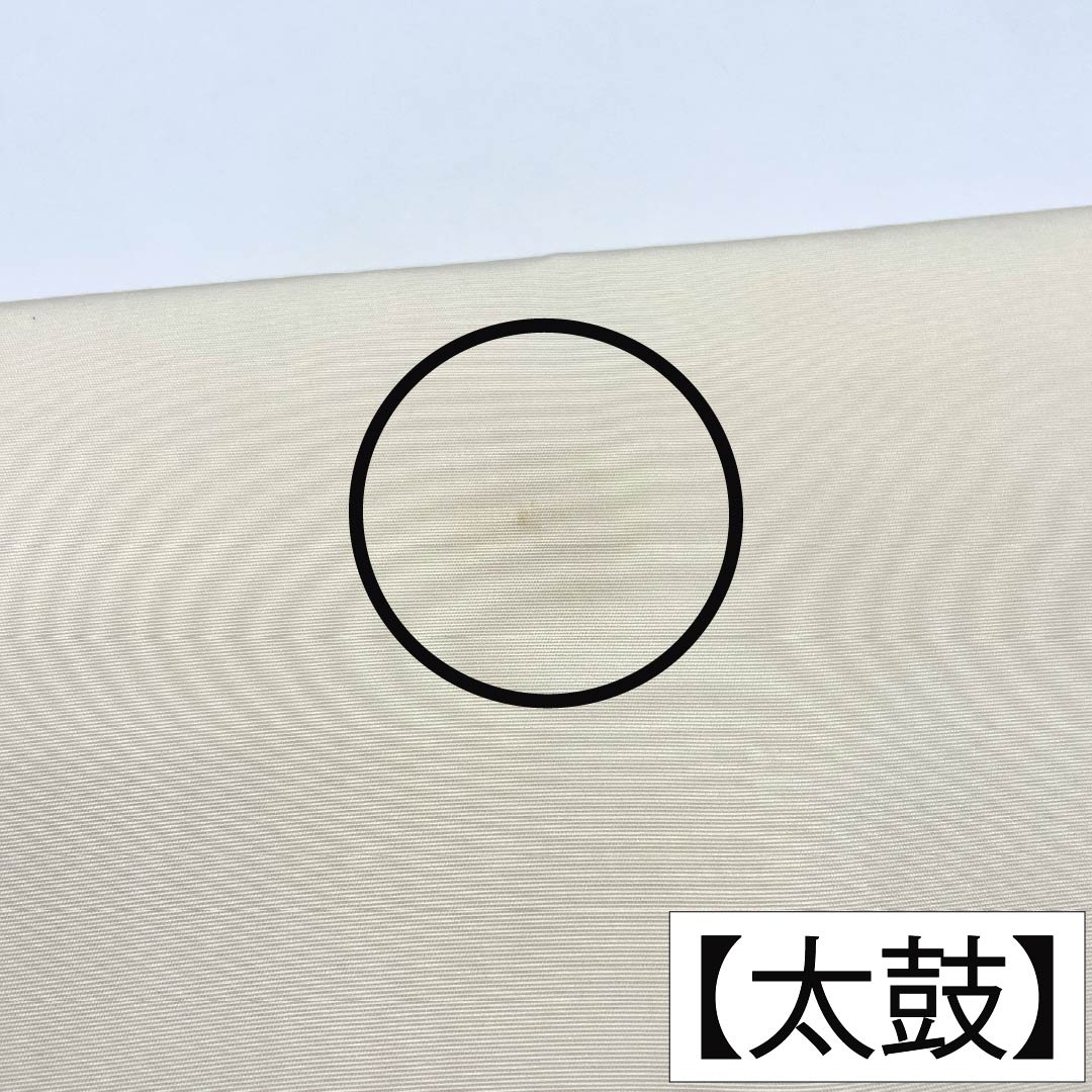 名古屋帯 正絹 Sランク 名古屋仕立て 乳白色(にゅうはくしょく) 作家物 花柄 帯丈378cm ポイント柄 カジュアル 白系 1124014532311