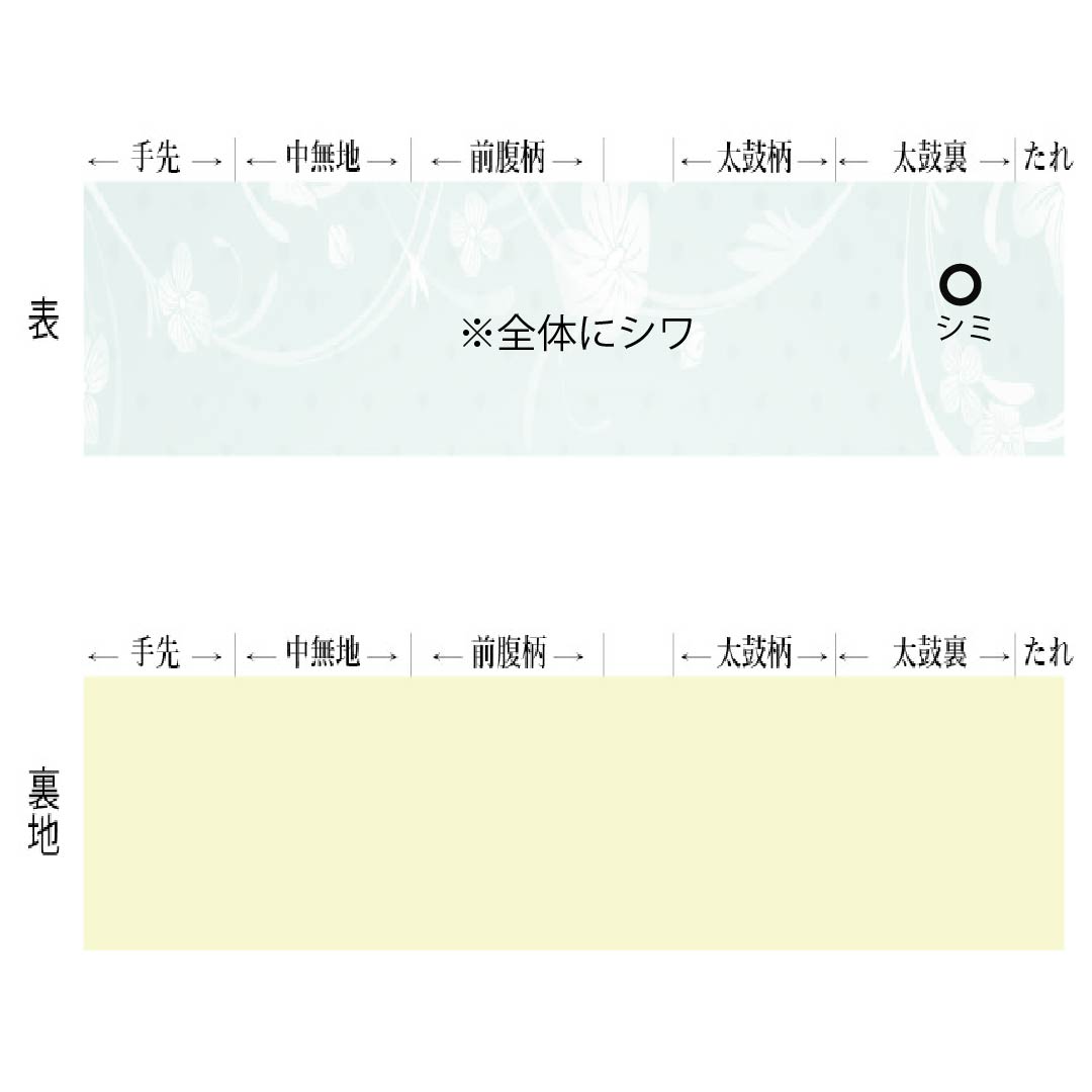 半幅帯 ポリエステル Sランク 洋紅色(ようこうしょく) 桜 広幅 帯丈353cm 赤系 1125003542312