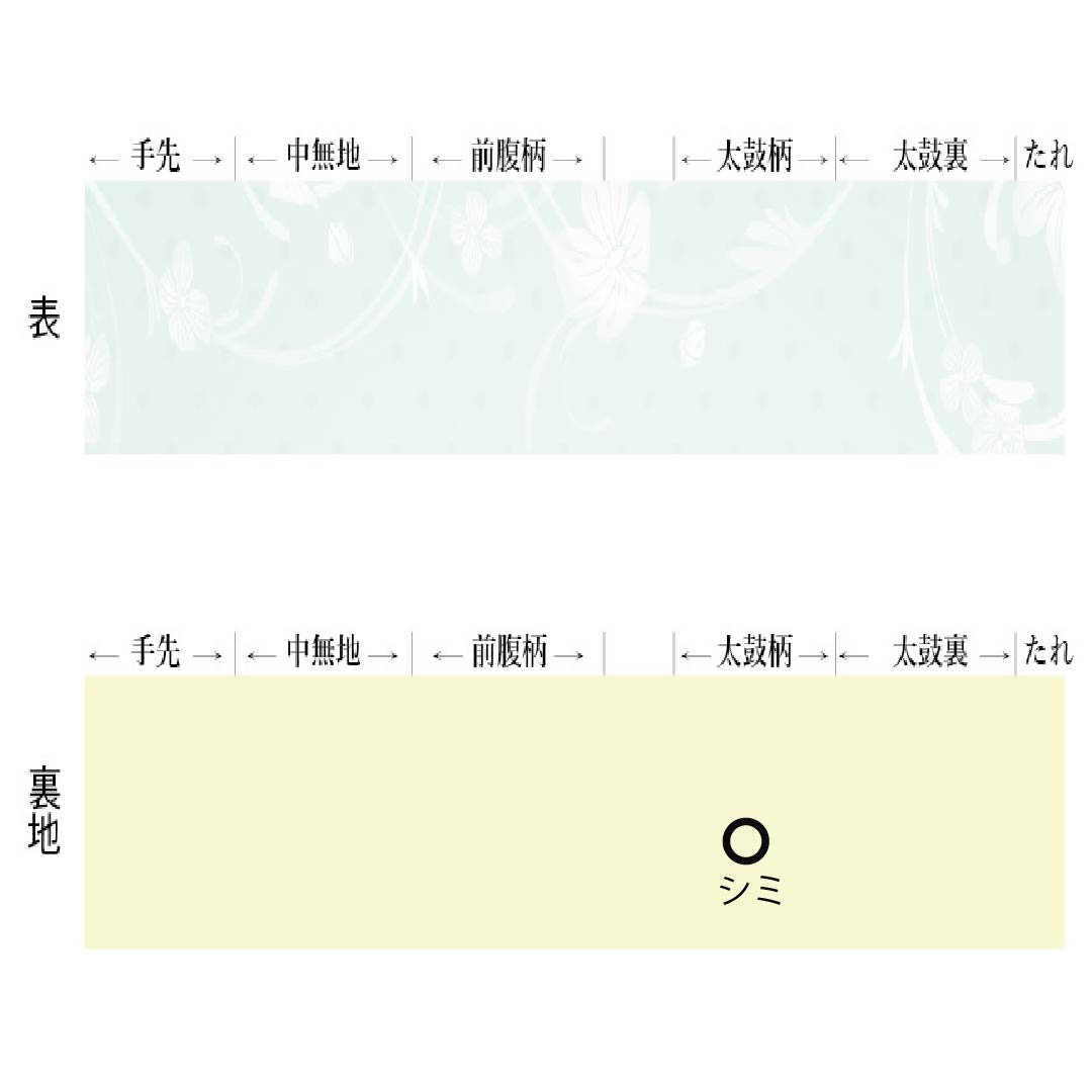 名古屋帯 松染色(まつぞめいろ) 絞り 抽象模様 帯丈356cm 正絹 Aランク 六通 カジュアル 茶系 1124007613314 名古屋仕立て