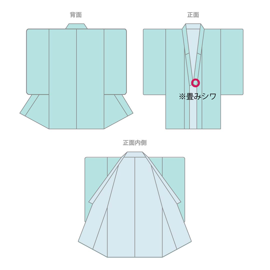色無地 正絹 Sランク 身丈159.5cm 裄丈64cm 半色(はしたいろ) 一つ紋 五三桐 菊 袷 紫系 1114002582320