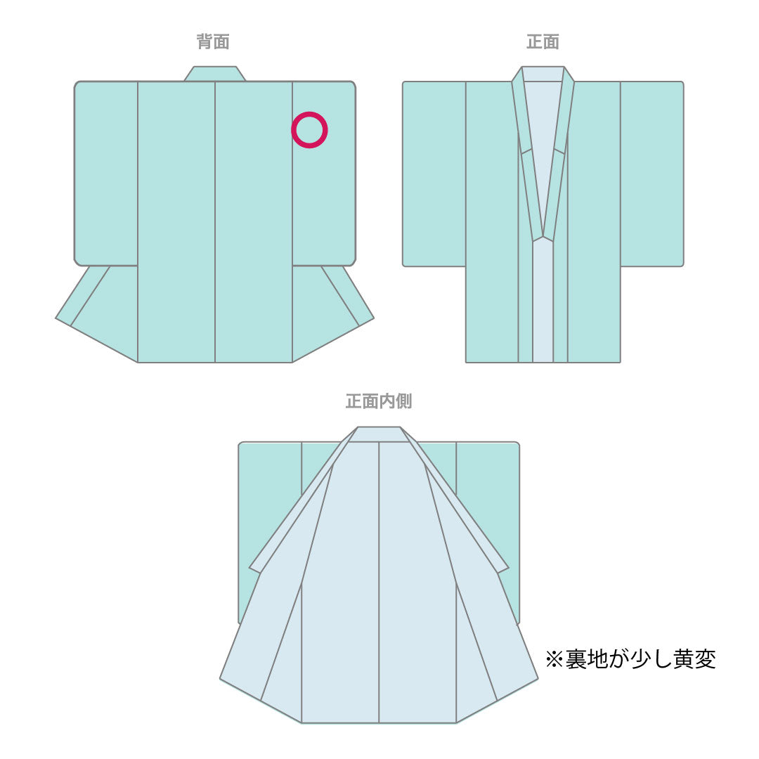 長襦袢 正絹 身丈124cm 裄丈64cm 単衣 振袖用 ボカシ染 雪輪 椿 Aランク ピンク系 1129000393113