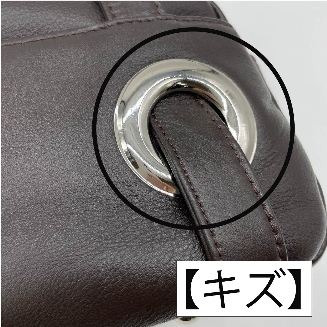 (新古品) 洋装バッグ 牛革 Aランク 新古品 牛革 2WAY 茶系 119700012314