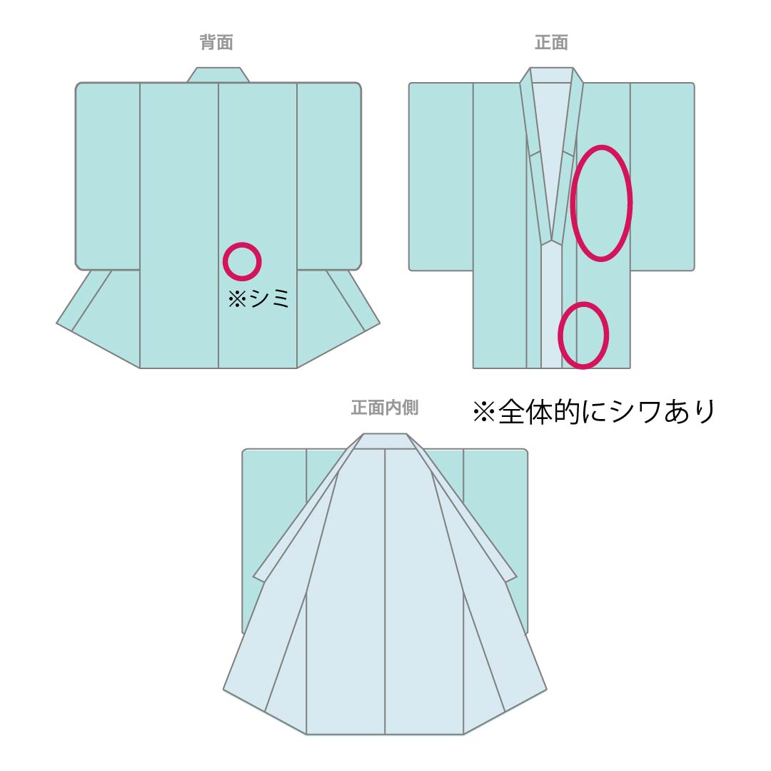 浴衣 木綿 身丈166cm 裄丈64cm Aランク 単衣 水色系 水色(みずいろ) 蒲萄 蔦 1118006503524