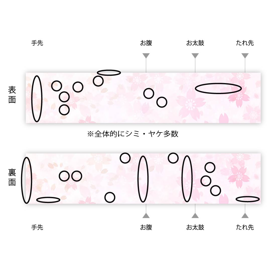 半幅帯 ポリエステル 胡粉色(ごふんいろ) 麻の葉 古典柄 植物柄 帯丈344cm 白系 Bランク 1125000874311