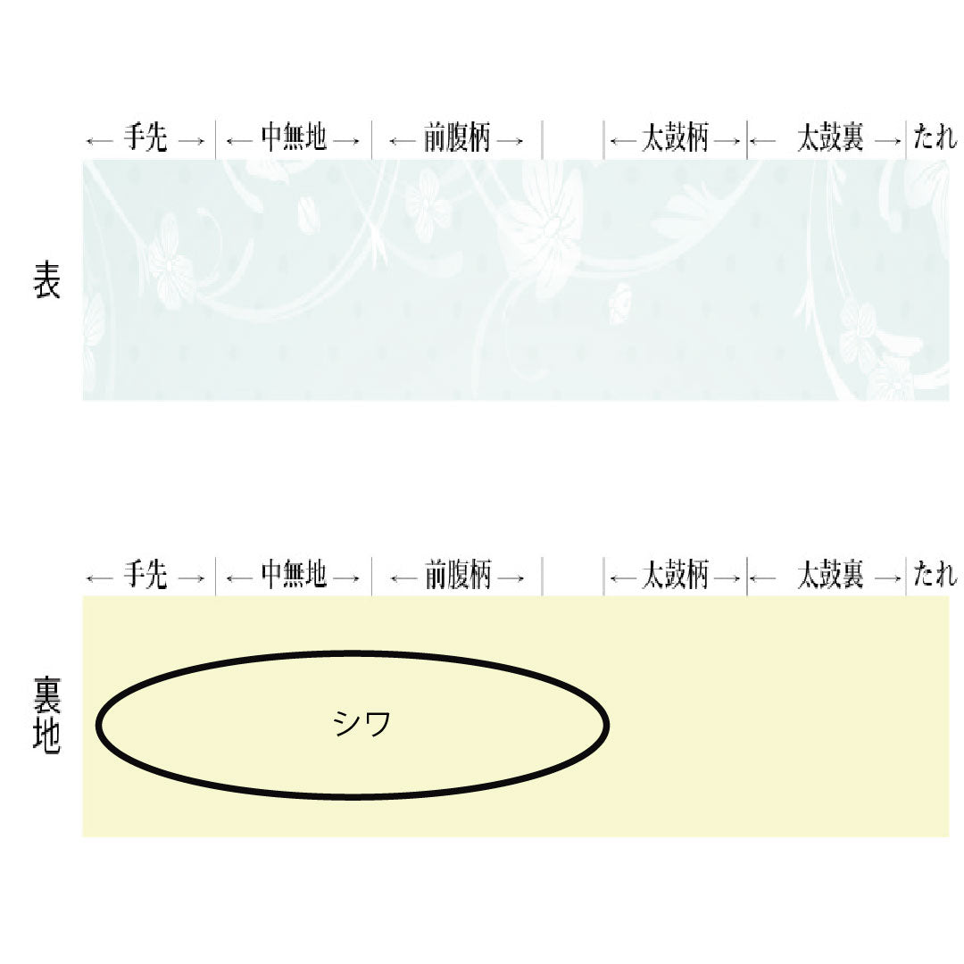 Fukuro Obi Silk A Rank Dyed Obi Umbrella Petals Silver Thread Obi Length 448cm Partial Pattern Semi-formal Gradation Color 1123017383399