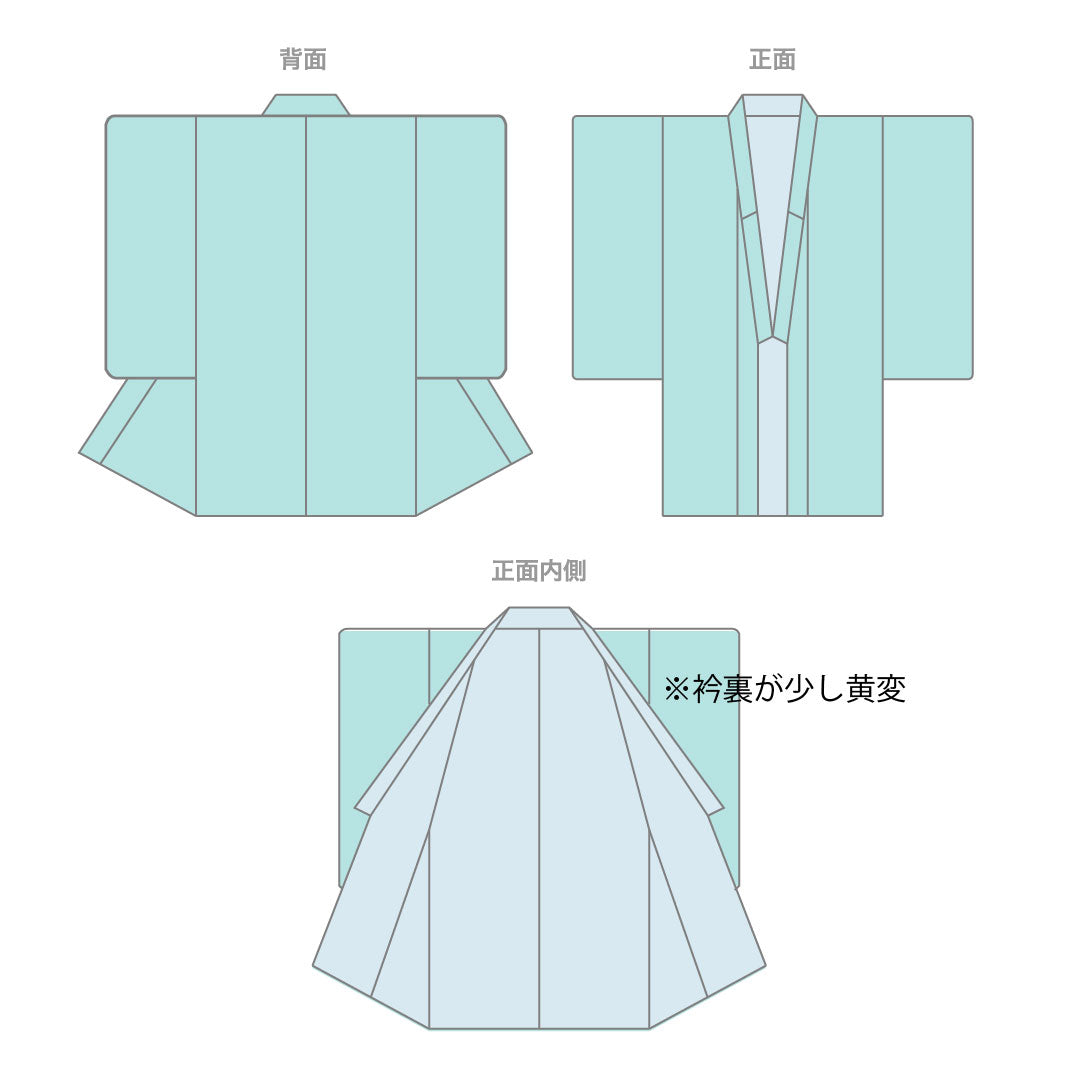 Summer item, pure silk, plain color, length 153cm, sleeve length 64cm, dark blue, hemp leaf pattern, gauze, S rank, navy blue, 1132000982218