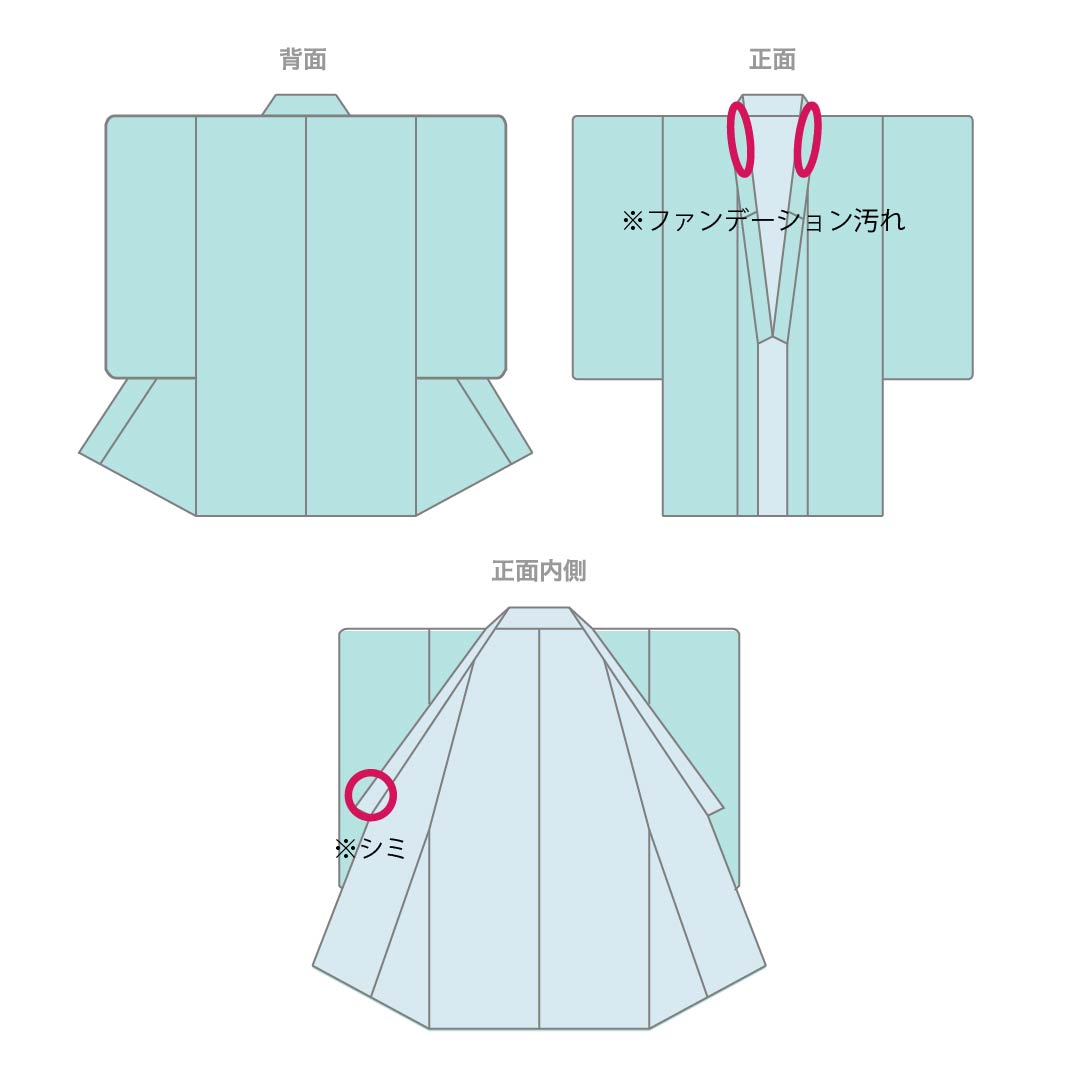 夏物 ポリエステル 小紋 Aランク 身丈167cm 裄丈66cm 甕覗色(かめのぞきいろ) 洗える着物 更紗模様 絽 青系 1132006103517