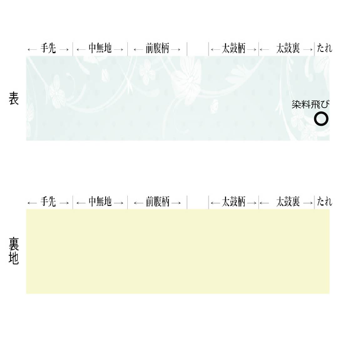 Nagoya obi, natural color, Kyo Bingata, Toyama, floral pattern, obi length 402cm, pure silk, A rank, full length, casual, cream color, 1124008033415, Nagoya style