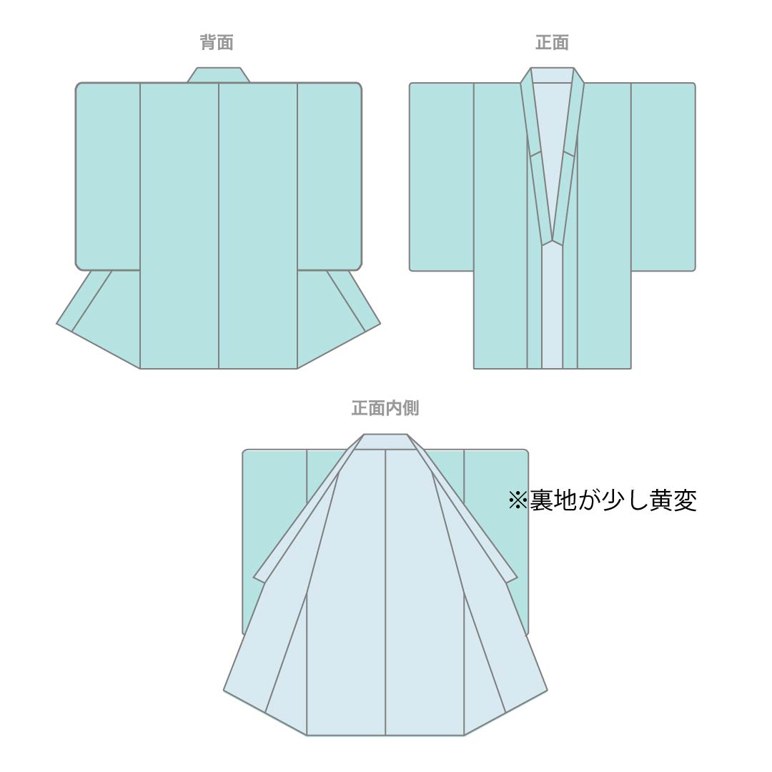 Komon (small pattern) pure silk, S rank, length 159cm, sleeve length 63cm, lined, hemp leaf pattern, black with basting thread, product number 1115006612310