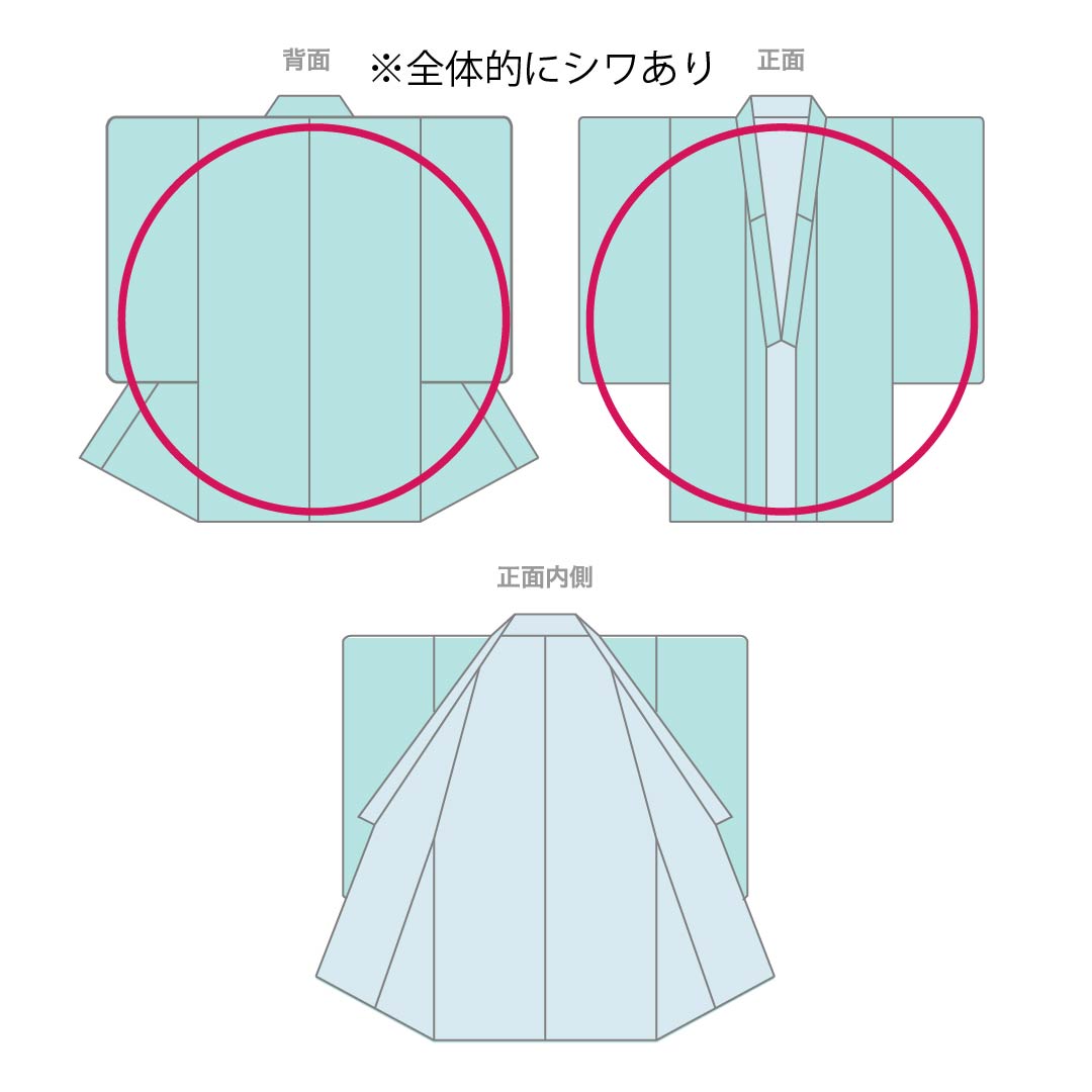 夏物 ポリエステル 色無地 身丈160.5cm 裄丈67cm 二人静色(ふたりしずかいろ) 洗える着物 居敷当て うそつき襦袢 絽 Sランク 紫系 1132002532420