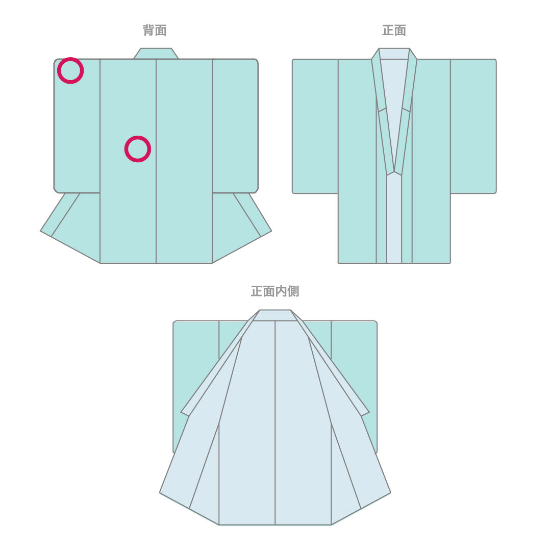 浴衣 萌葱色 幾何学模様 木綿 Aランク 単衣 身丈162cm 裄丈64.5cm 緑系 1118003963419