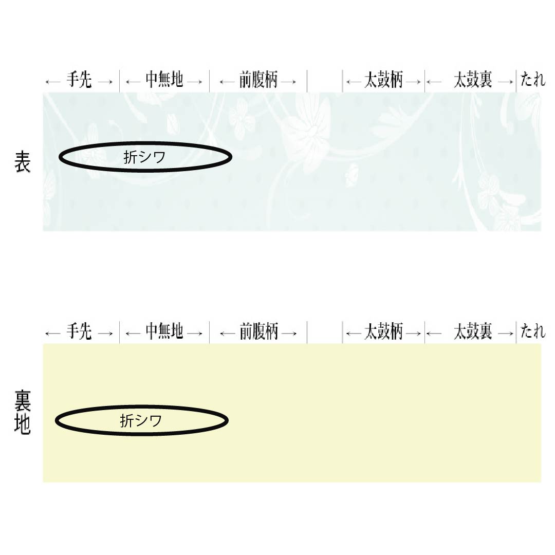 半幅帯 ポリエステル 帯丈380cm 黒色(くろいろ) ストライプ 紅赤色(べにあかいろ) 花柄 リバーシブル 黒系 Sランク 1125001532310