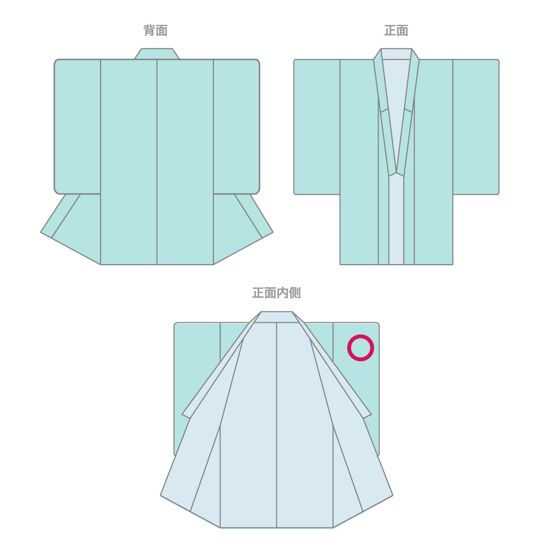 小紋 ポリエステル 身丈158cm 裄丈67cm 単衣 洗える着物 幾何学模様 Sランク グラデーション系 1115003962399