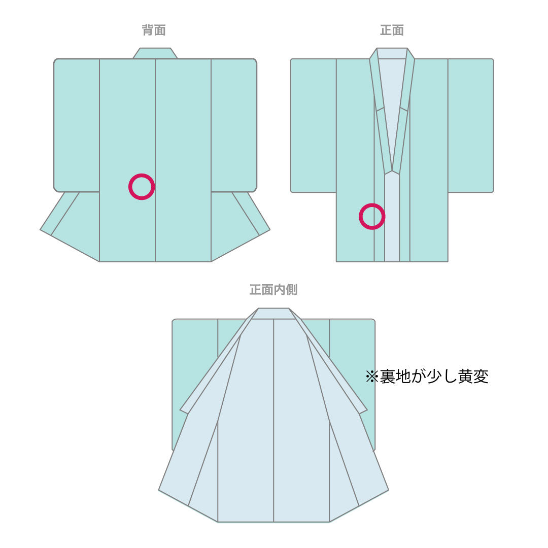 小紋 身丈160cm 裄丈62cm 袷 薄藍色 型染 草花模様 正絹 Sランク 青系 1115002742417
