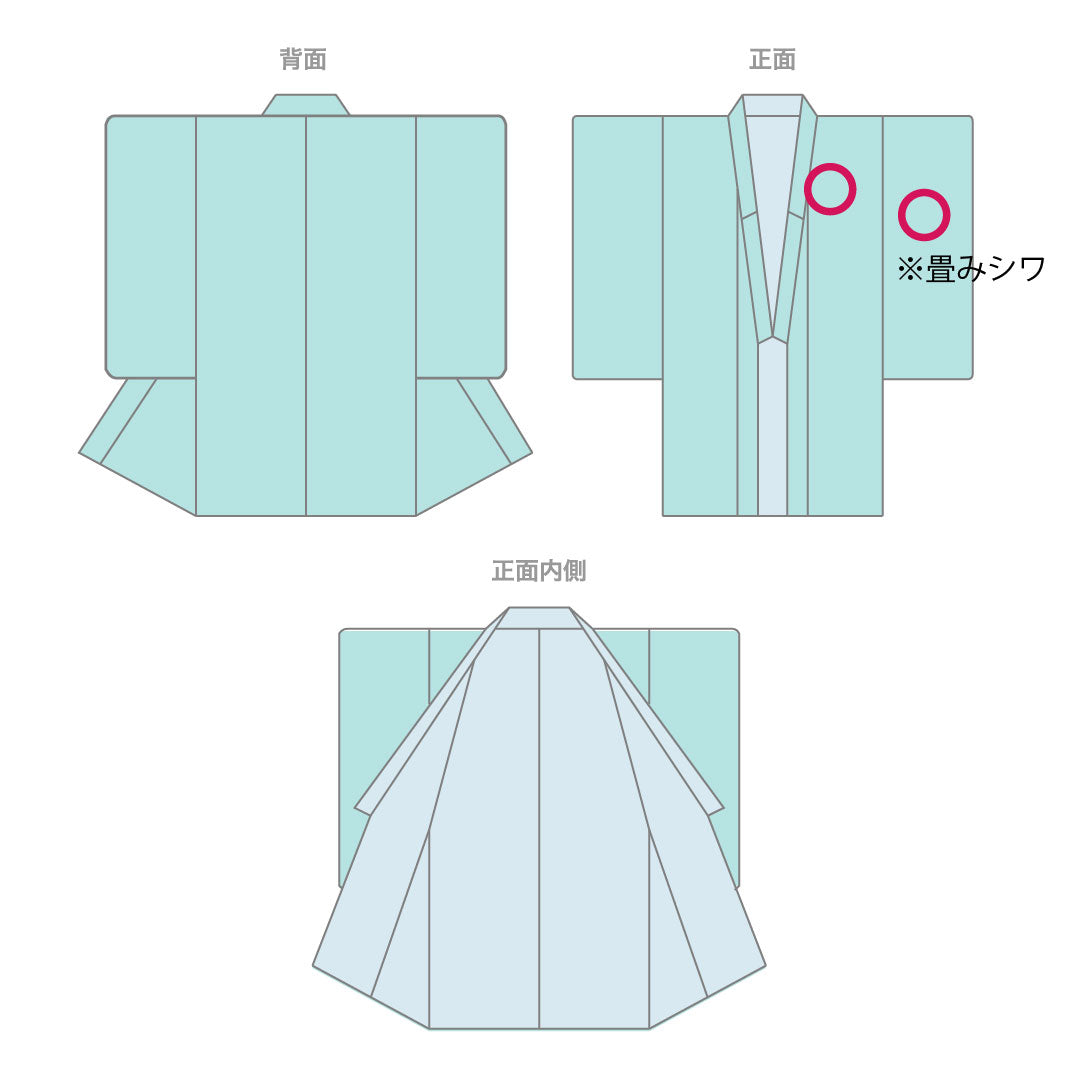 小紋 正絹 身丈156.5cm 裄丈63.5cm 袷 ボカシ染 一つ紋 丸に抱き茗荷 Aランク グラデーション系 1115004783399