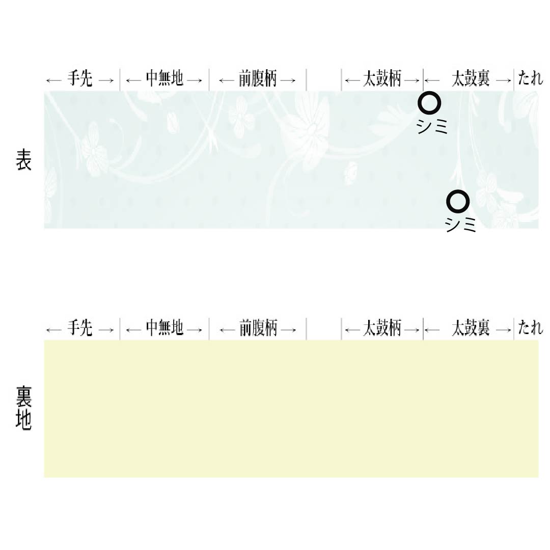 (京袋帯)名古屋帯 ポリエステル Sランク 卯の花色(うのはないろ) 夏帯 京袋帯 抽象柄 帯丈364cm 全通 セミフォーマル 白系 1124011312311 開き仕立て