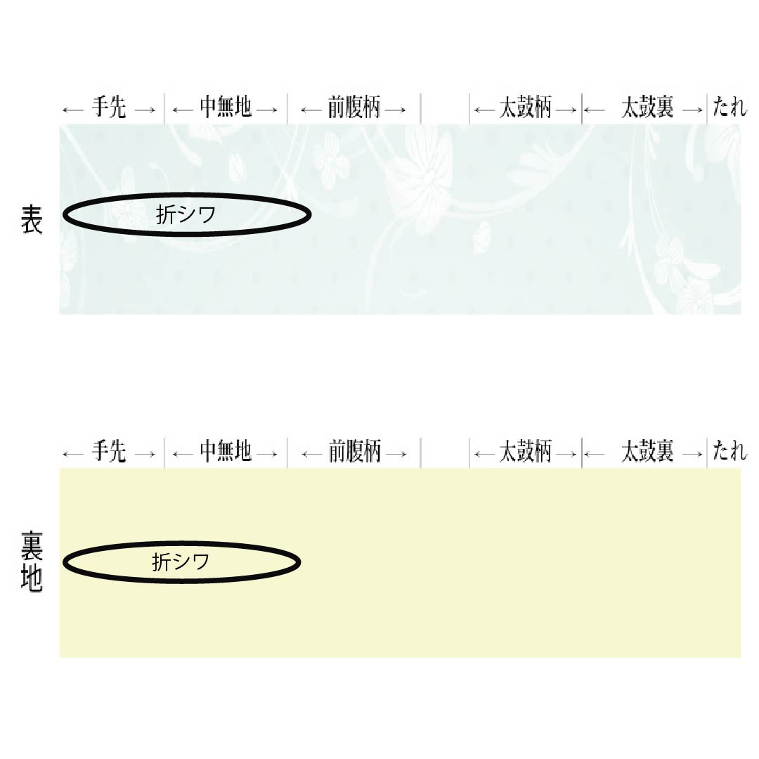 【未仕立】半幅帯 ポリエステル Sランク 胡桃色(くるみいろ) 幾何学模様 帯丈364cm ベージュ系 1125003352325