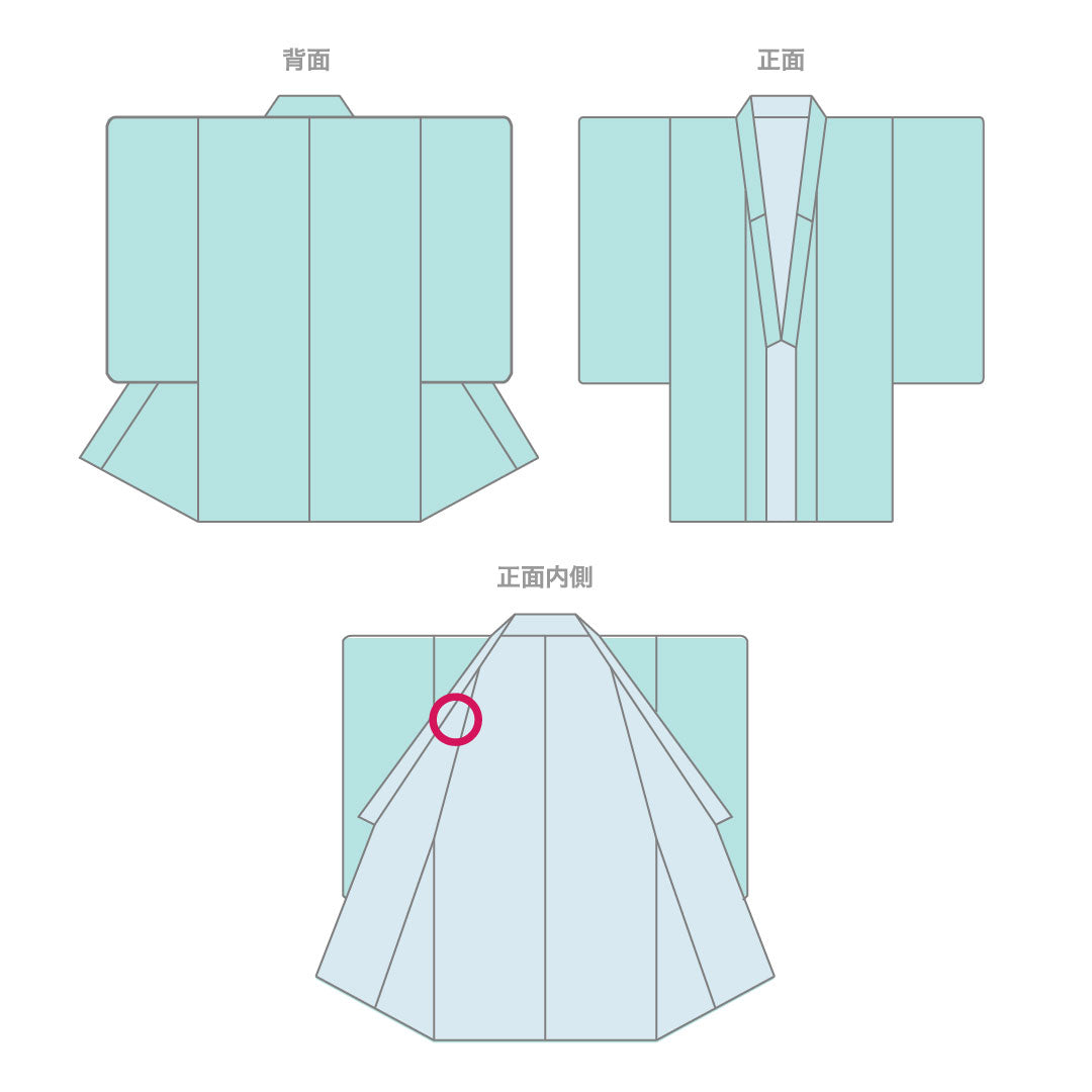 色無地 正絹 身丈163.5cm 裄丈63.5cm 露草色(つゆくさいろ) 一つ紋 五三桐 袷 Sランク 青系 1114001912417