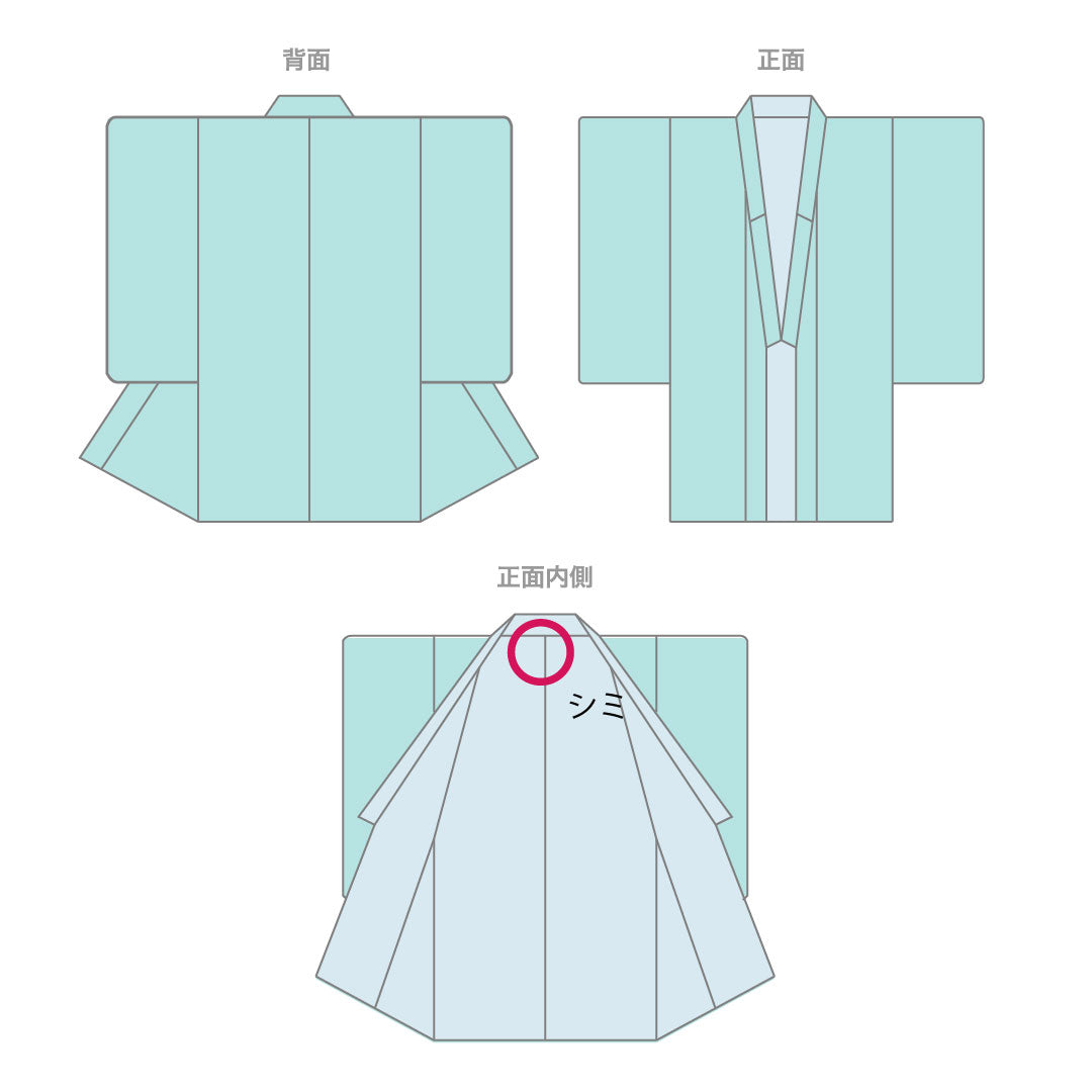 道中着 身丈71cm 裄丈62.5cm 墨色 型染 正絹 Sランク 袷 黒系 1117000542910