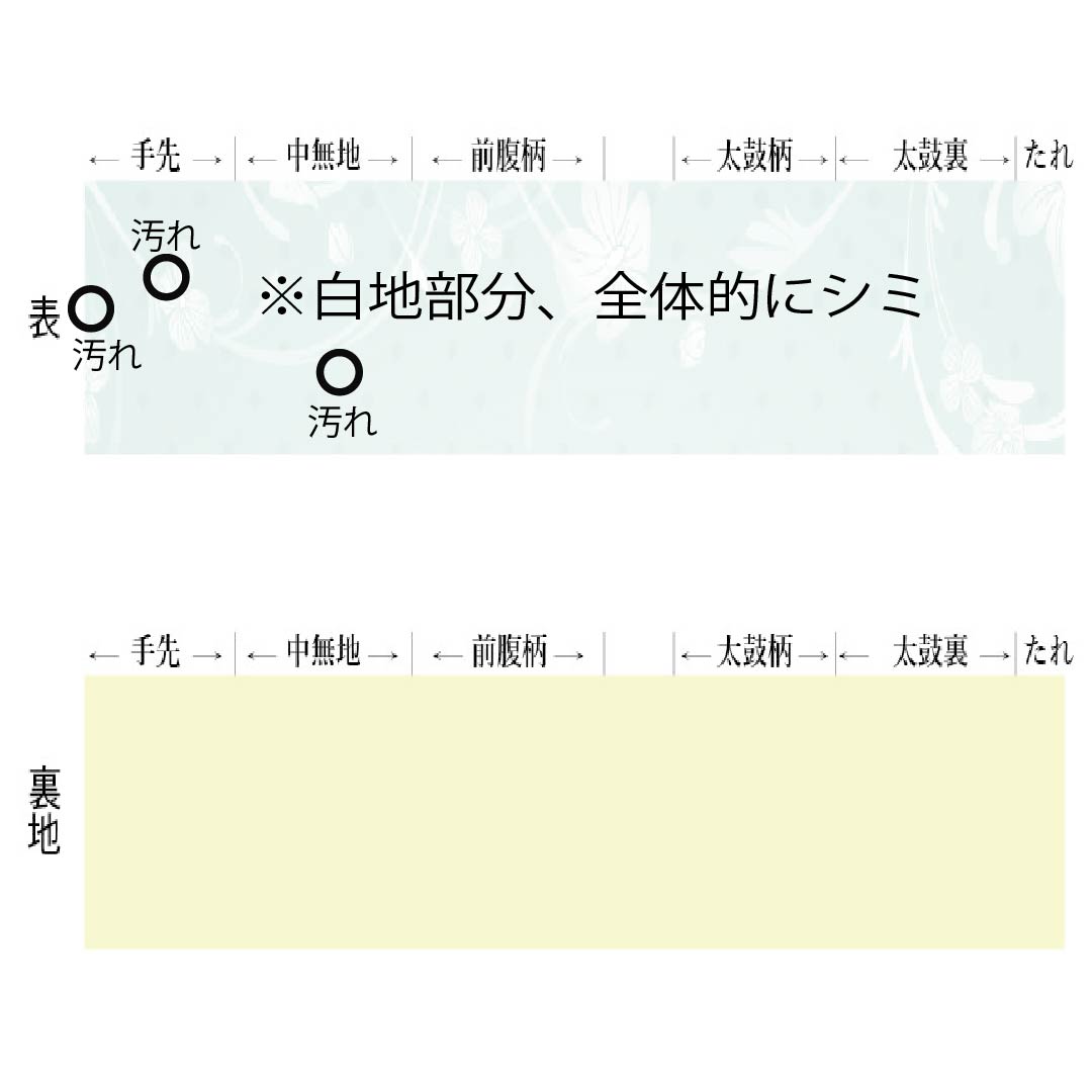 Nagoya obi, Kyoto Bingata, flowing water, camellia, autumn leaves, obi length 336cm, pure silk, B rank, full length, casual, white, 1124007344311, Nagoya style