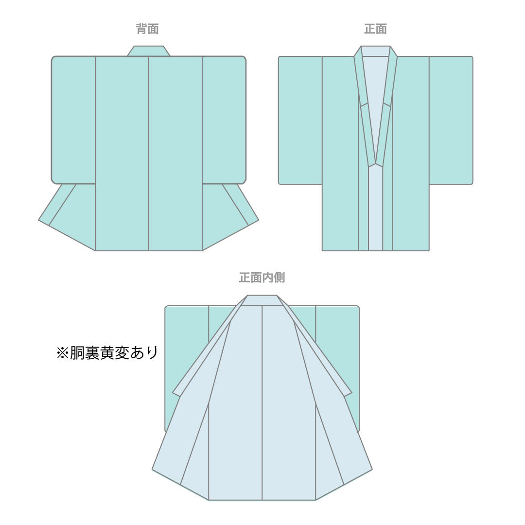 色無地 身丈153.5cm 裄丈63cm 袷 正絹 Aランク 紫系 1114000033120