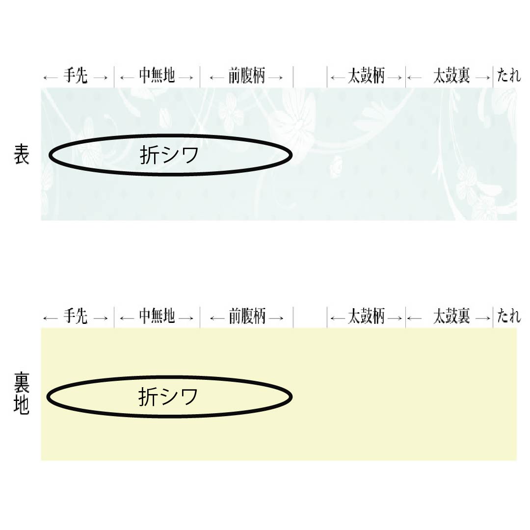 名古屋帯 正絹 生成り色(きなりいろ) 夏帯 竹垣 比翼仕立て 帯丈370cm Sランク ポイント柄 フォーマル クリーム系 1124008322315 松葉仕立て