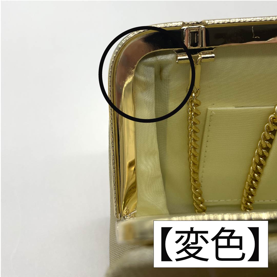 (Like New) Formal Zori and Bag Set, 2-Way, Medium, Gold, Rank B, 1133000274321