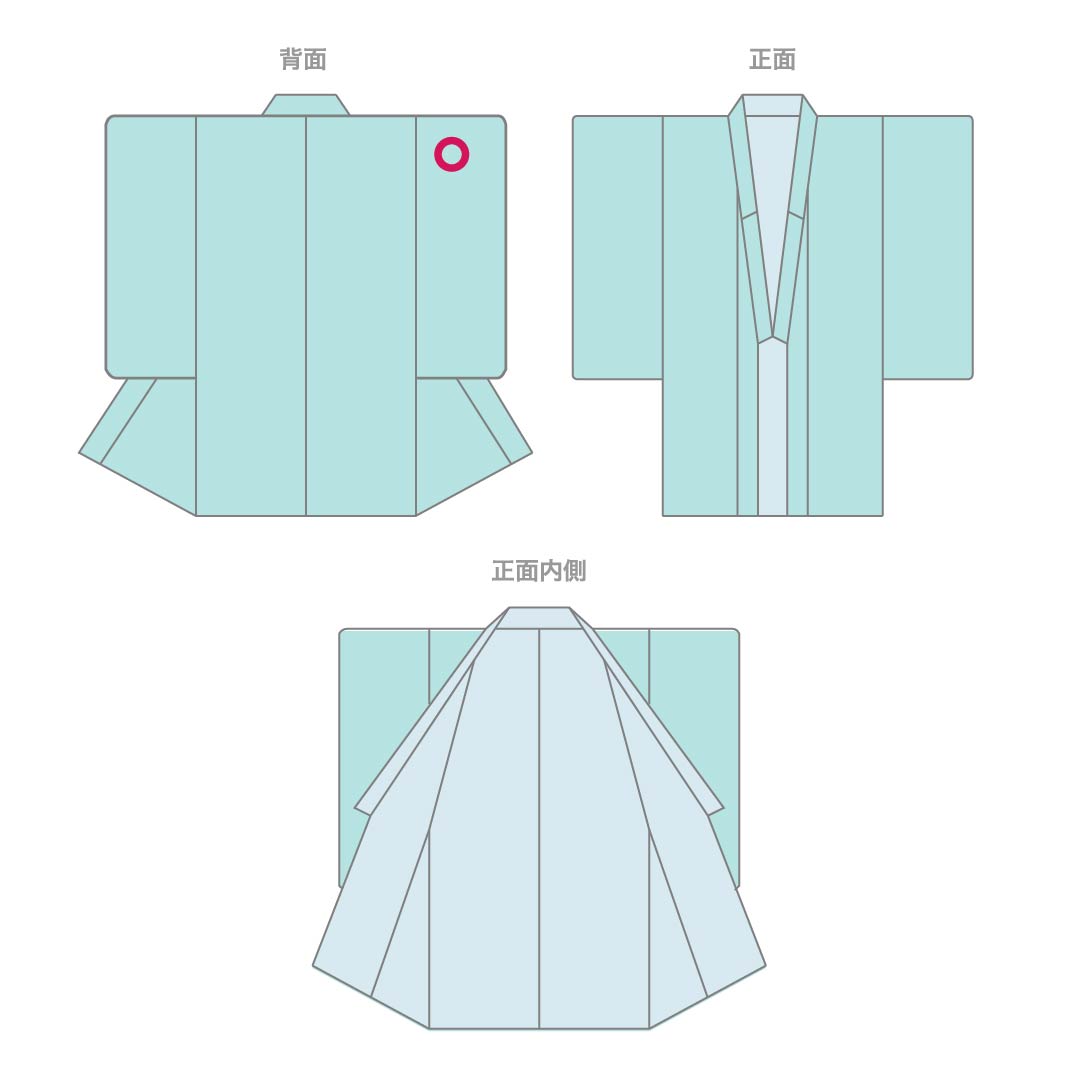 色無地 正絹 Sランク 身丈155.5cm 裄丈59.5cm 鮭色(さけいろ) 一つ紋 橘 抽象模様 袷 ピンク系 1114002502313