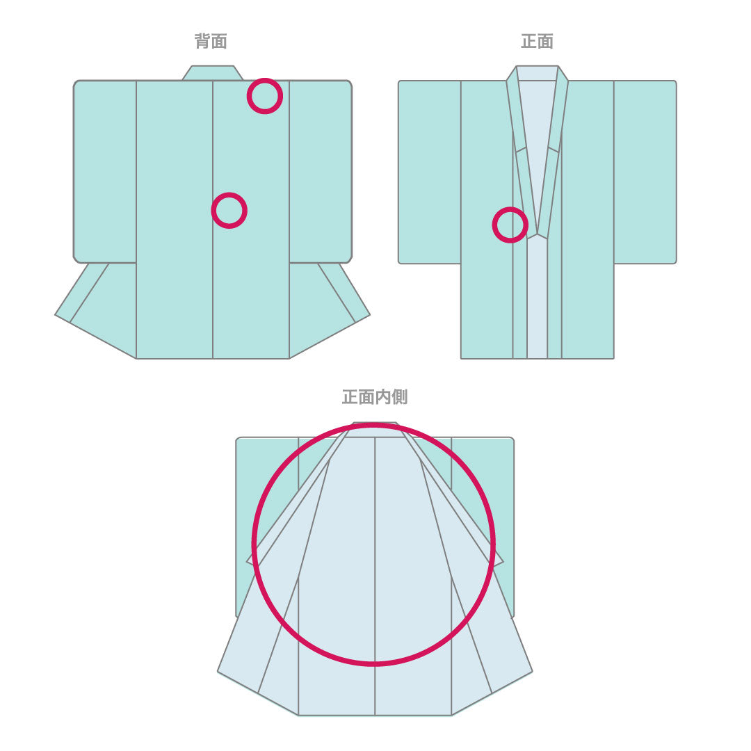 Nagajuban (long undergarment) Polyester Length 134.5cm Sleeve length 66cm Single layer For long-sleeved kimono Blurred dye B rank Pink 1129000644413
