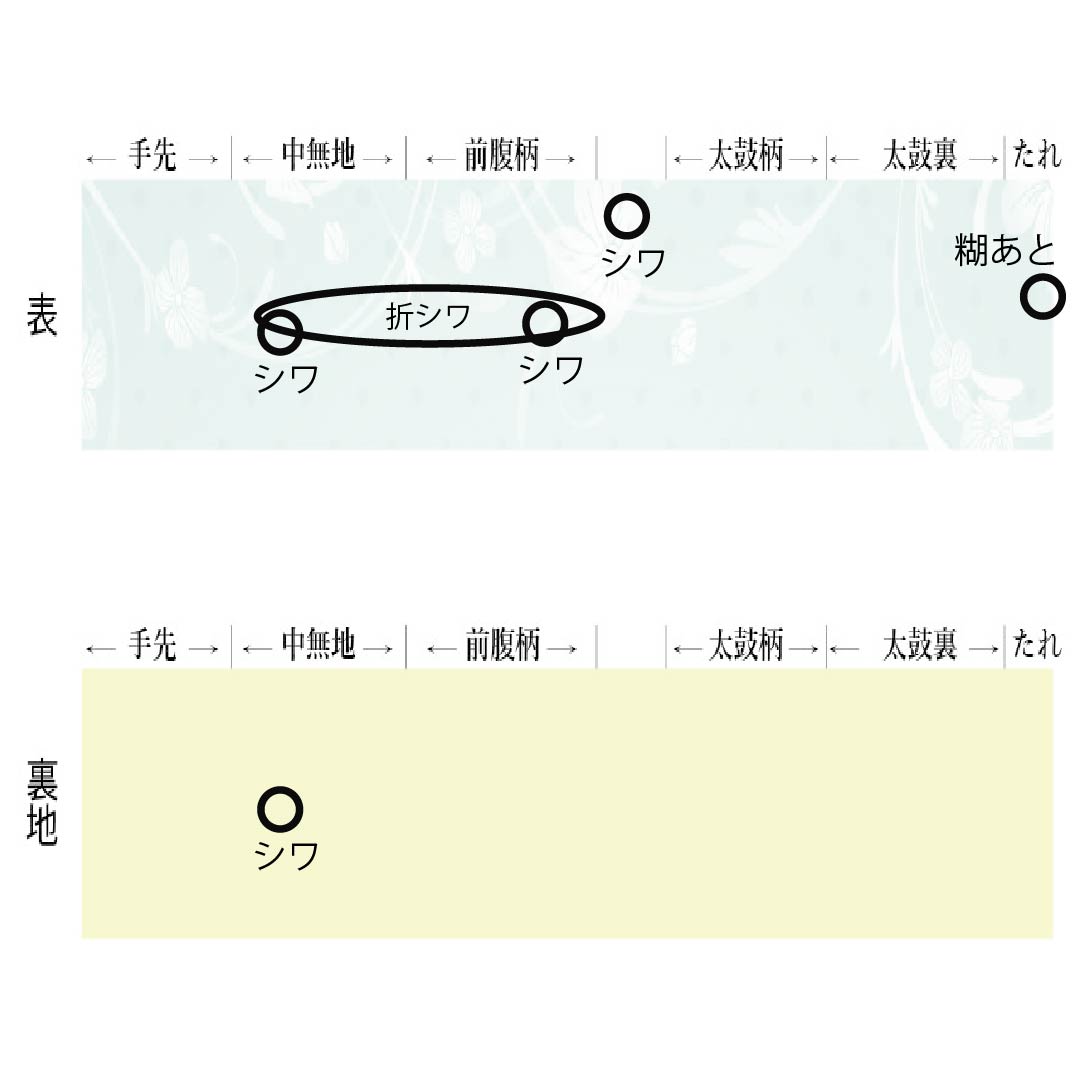 袋帯 正絹 朱度生壁色(しゅどなまかべいろ) 紬地 鳥 丸に花唐草 帯丈444cm Sランク 六通 カジュアル 茶系 1123013192314