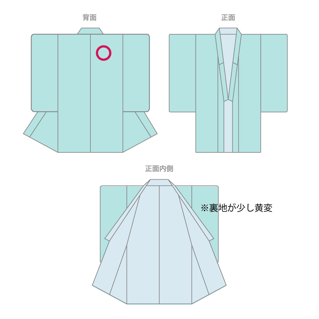 Homongi, pure silk, lined, length 156.5cm, sleeve length 64cm, light blue, gold leaf finish, auspicious motif, A rank, light blue, 1112003523324