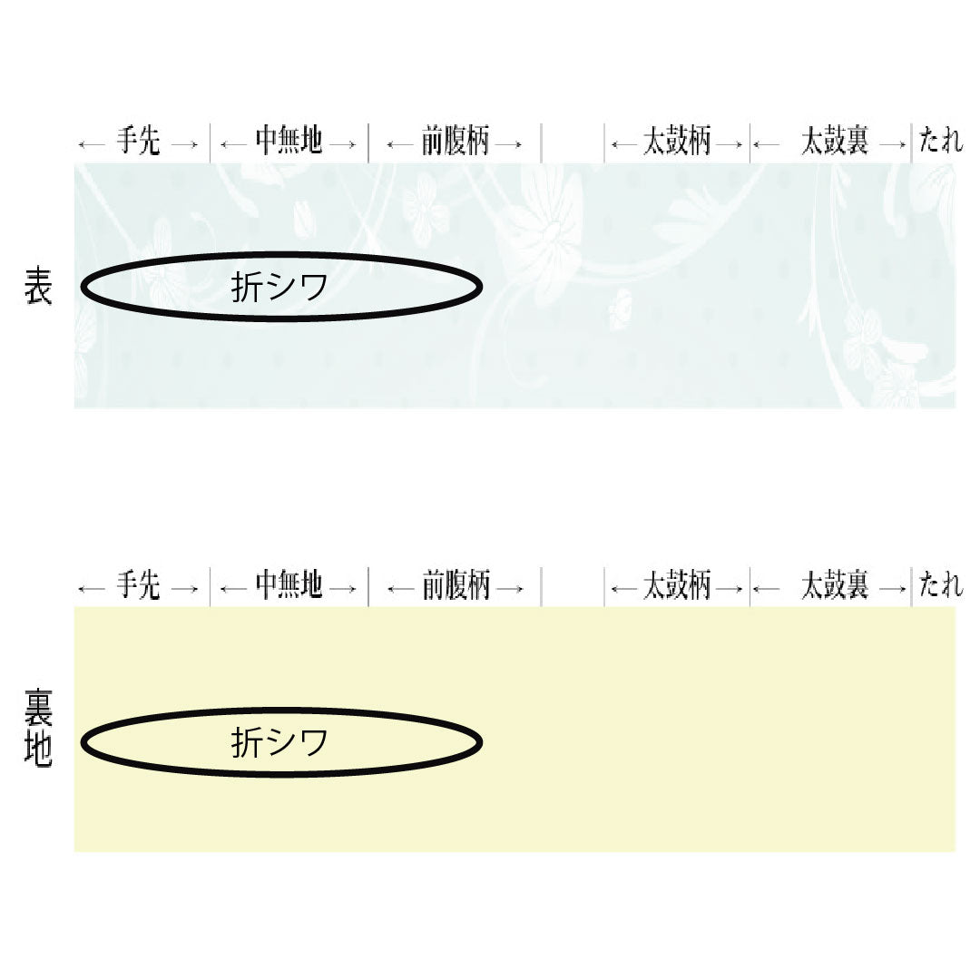 袋帯 正絹 Sランク 薄卵色(うすたまごいろ) 西陣織 振袖用 桜 帯丈434cm 六通 フォーマル クリーム系 1123016332315