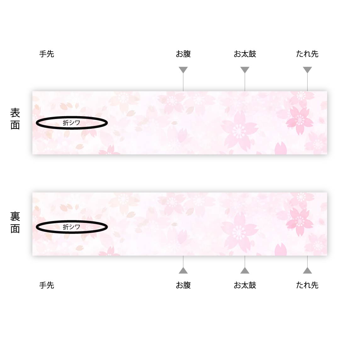 半幅帯 ポリエステル 帯丈358cm 深紫色(ふかきむらさきいろ) 桜 古典柄 リバーシブル 紫系 Sランク 1125001342320
