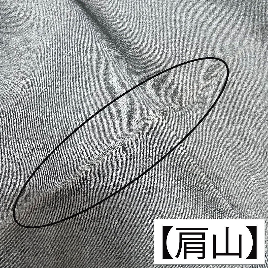 Komon, pure silk, length 150.5cm, sleeve length 62.5cm, lined, rust color, snowflake, rabbit, B rank, blue, 1115004214117