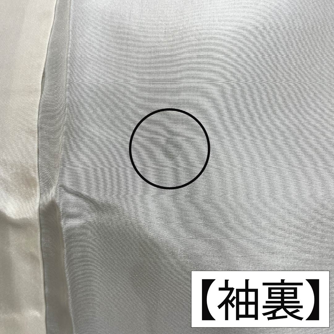 色無地 正絹 Aランク 身丈171.5cm 裄丈67.5cm 蒼黒色(そうこくいろ) ちりめん地 素無地 袷 緑系 1114003033619