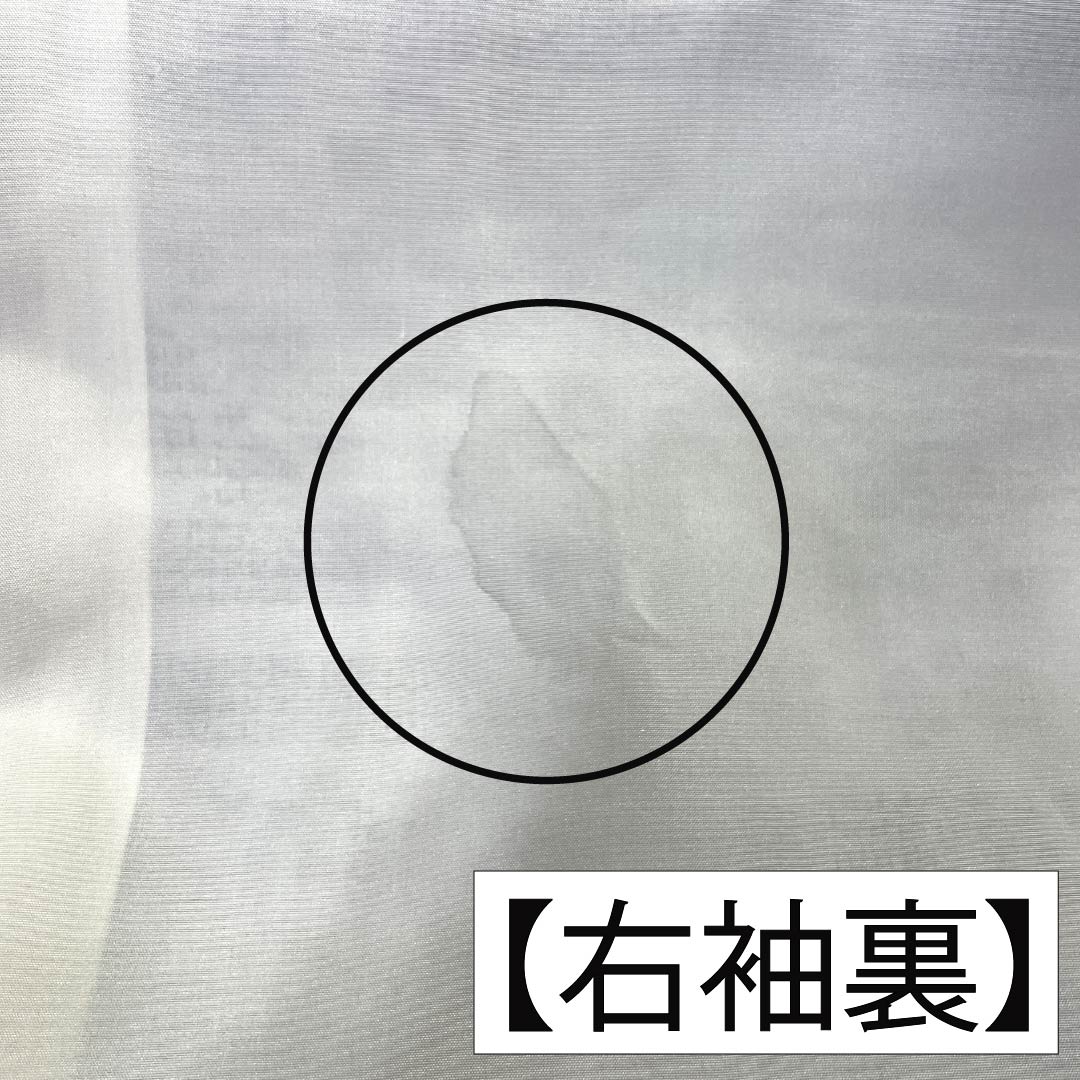 Pure silk tsumugi (pongee) kimono, S rank, length 165.5cm, sleeve length 67.5cm, fish belly white (gyo tohakuiro) pattern, Yuki tsumugi, 100% turtle shell pattern, lined, gray, product number 1116004672522