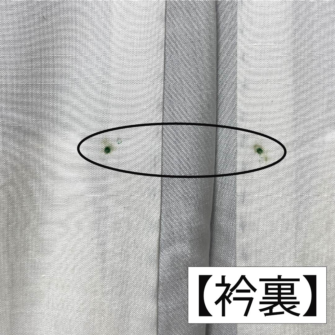 紬 正絹 身丈157.5cm 裄丈64.5cm 橄欖色(かんらんしょく) 抽象模様 Aランク 袷 緑系 1116003873319