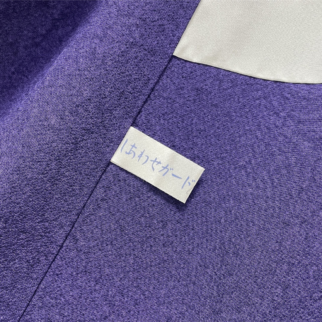 Homongi, pure silk, lined, length 163.5cm, sleeve length 68cm, Edo purple, tataki-zome, Toyama pattern, Shiawase Guard processing, S rank, purple, 1112004862420