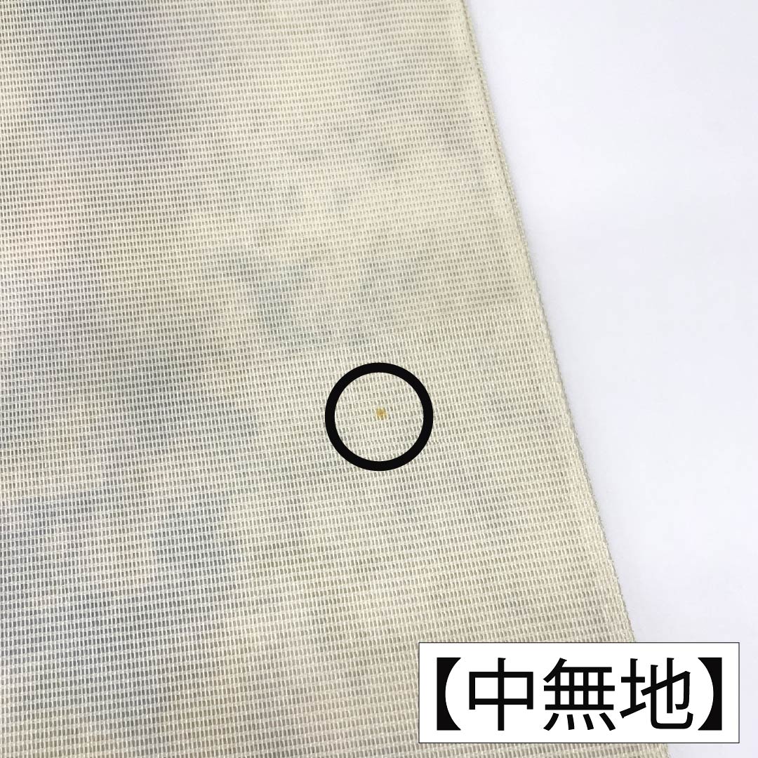 袋帯 正絹 Aランク 夏帯 色紙取り 草葉模様 帯丈442cm 六通 セミフォーマル 白系 1123018263311