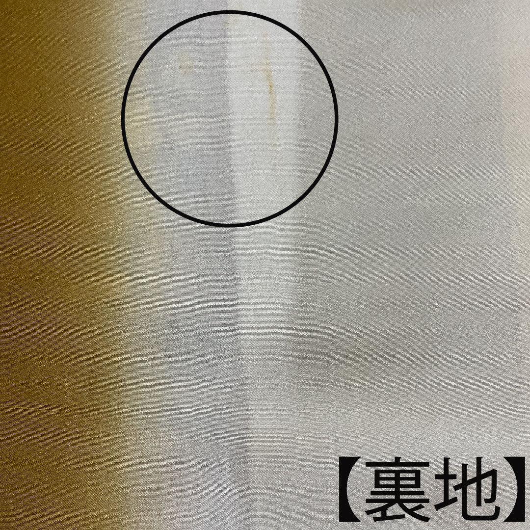 小紋 正絹 身丈154.5cm 裄丈67cm 袷 猟虎色 京紅型 茶屋辻 しつけ糸付き Sランク 茶系 1115003702214