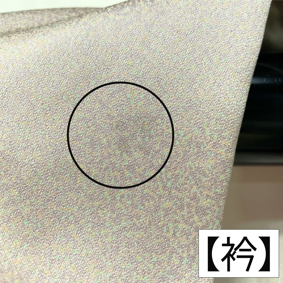 訪問着 正絹 袷 身丈157cm 裄丈63cm 桜色(さくらいろ) 京友禅 鶴 Aランク 紫系 1112005523320