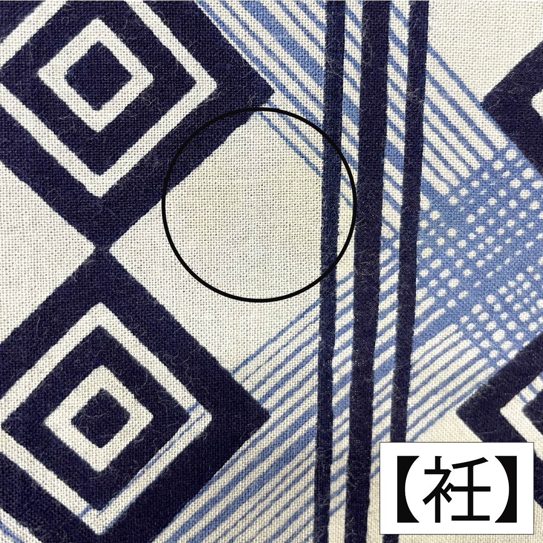 Men's Cotton Yukata, Length 139cm, Sleeve Length 72.5cm, Rank A, Single-Layer, Gray with Tin-Colored Kumadori (Shaded Pattern) and a Three-Measure Check Pattern, Product Number 1118005903122